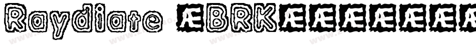 Raydiate (BRK)字体转换